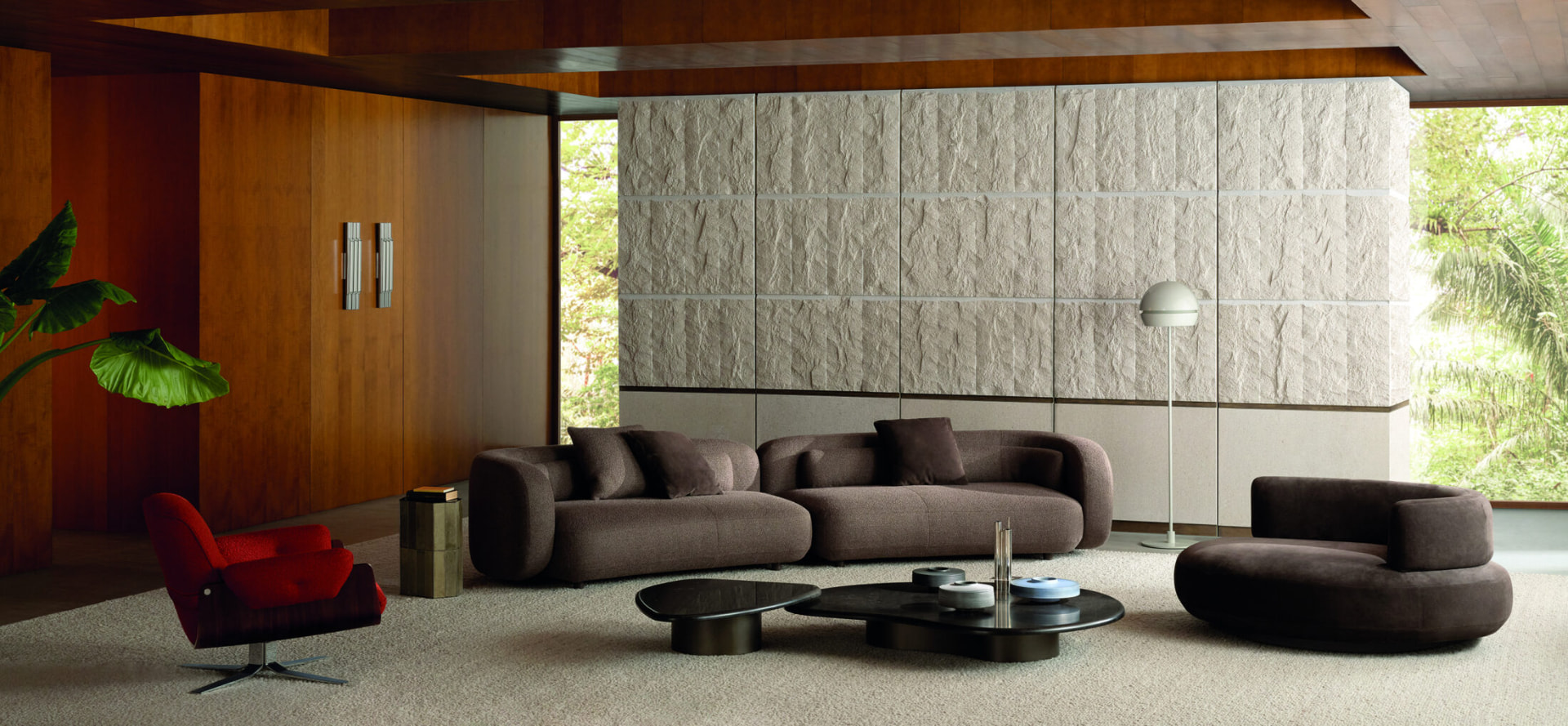 Sofaprogramm Vivienne mit Sessel Laurel von Minotti — Neuheiten aus dem Wohn-Center Räber