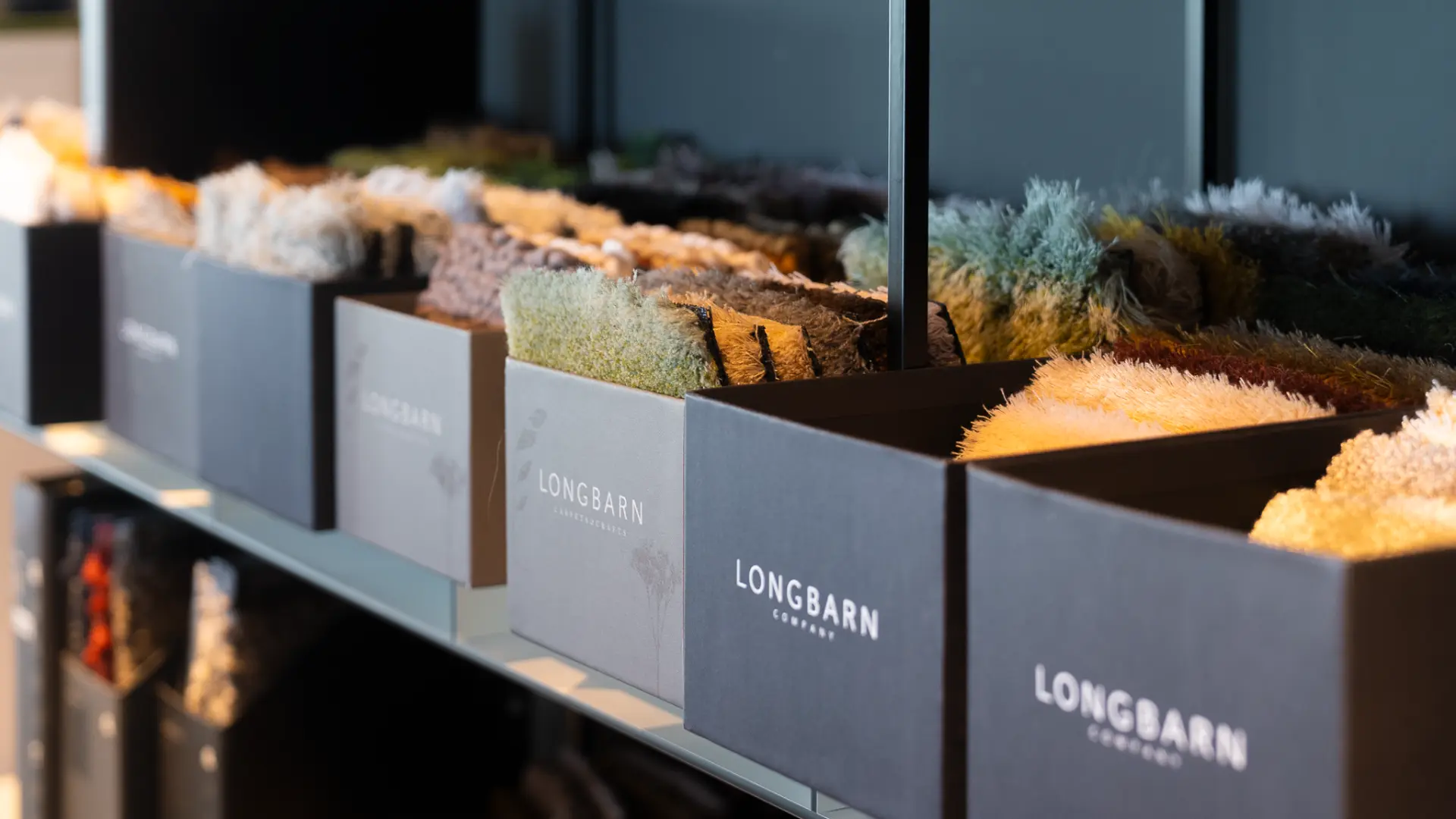 Teppichmuster von Longbarn im Showroom